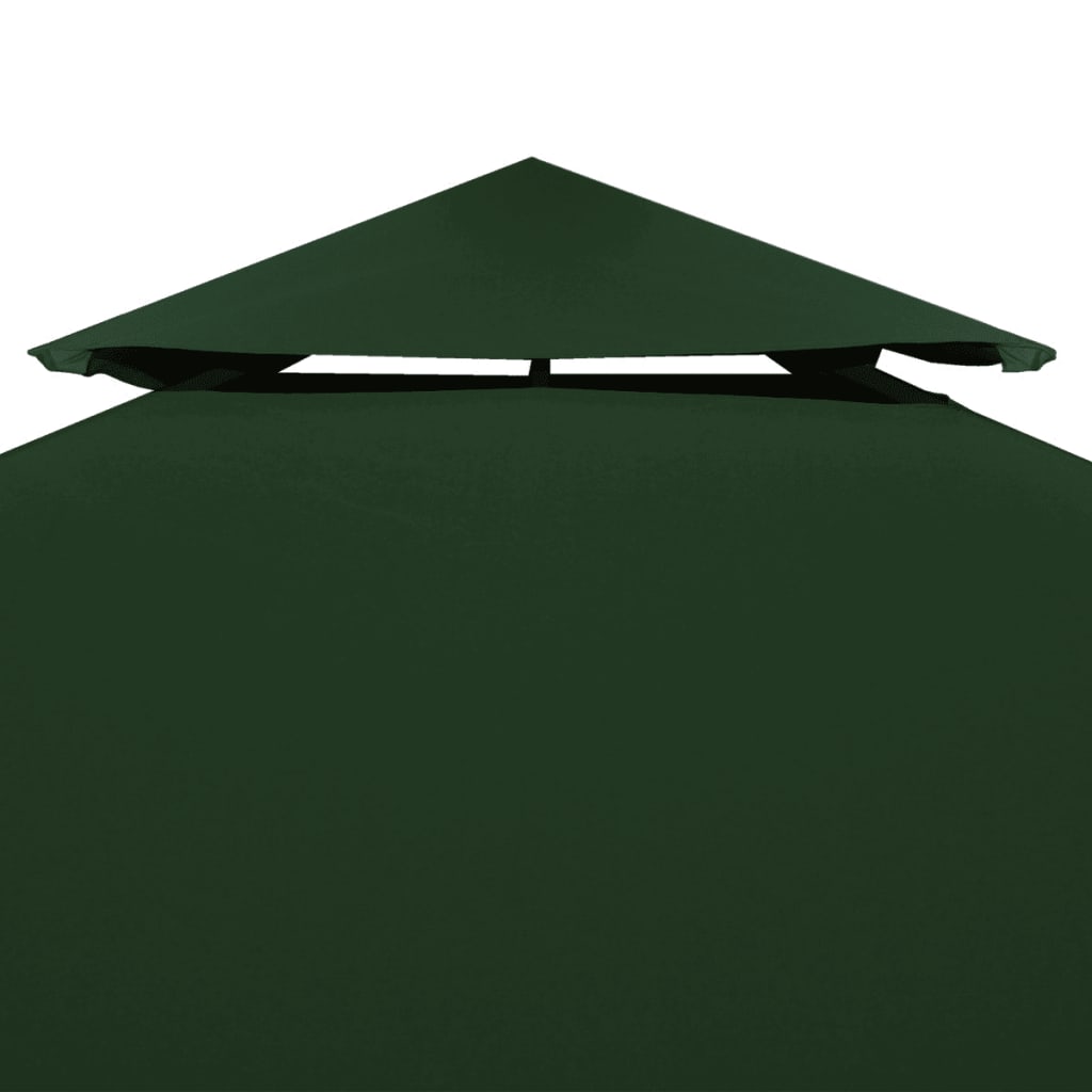 Telo di Ricambio per Gazebo 310g/m² Verde 3x3m - homemem39