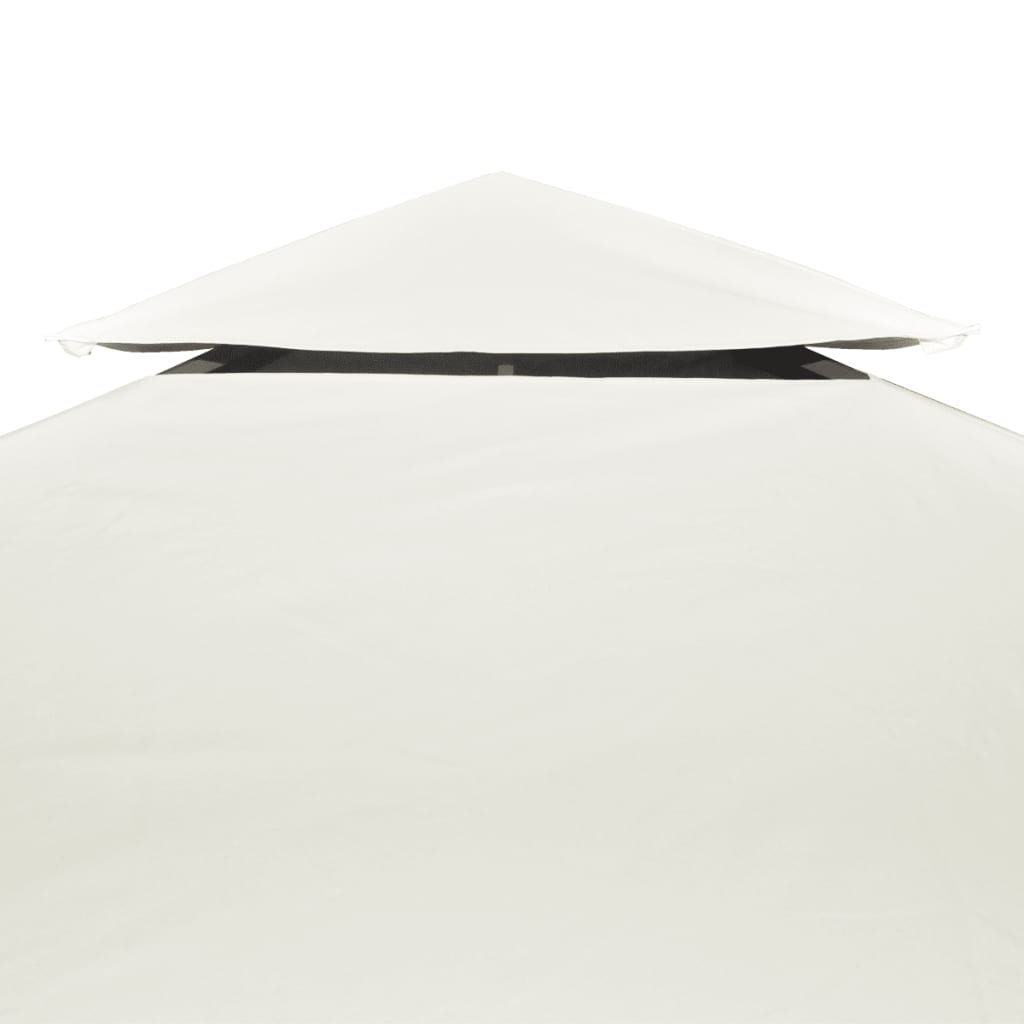 Telo di Ricambio per Gazebo 310g/m² Bianco Crema 3x4m - homemem39