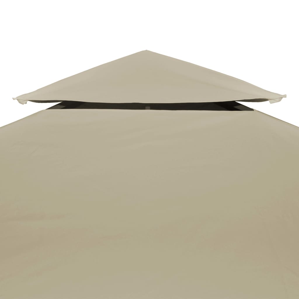 Telo di Ricambio per Gazebo 310g/m² Beige 3x4m - homemem39