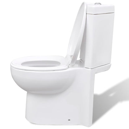 Vaso WC in Ceramica da Bagno ad Angolo Bianco - homemem39