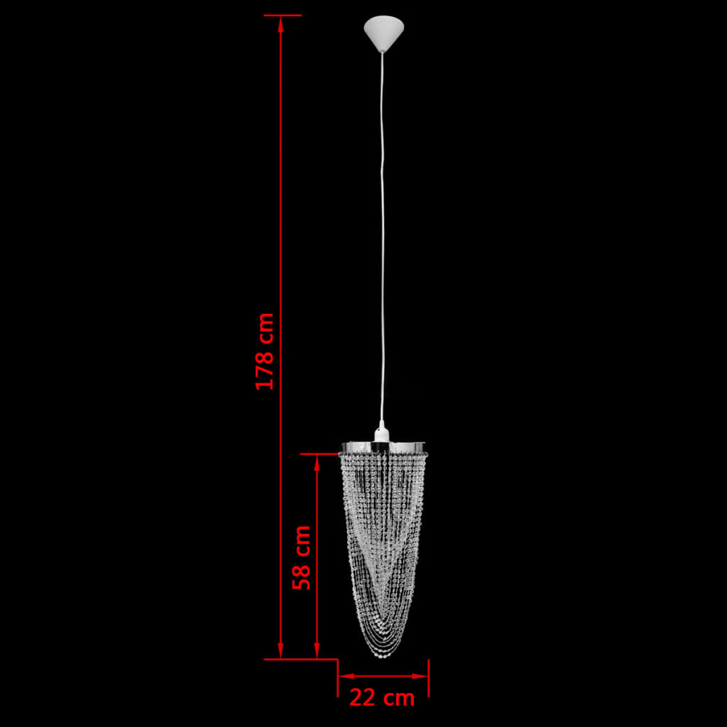 Lampadario Sospeso 22 x 58 cm