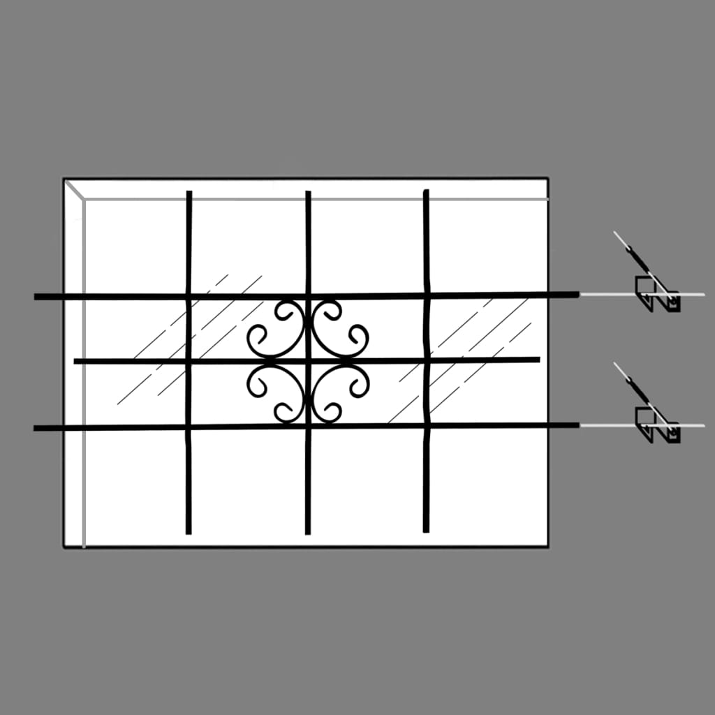 Grate di Sicurezza per Finestre 69 x 114 cm - homemem39