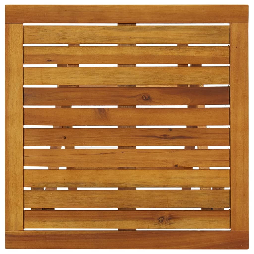 Tavolo da Bistrot 46x46x47 cm in Legno Massello di Acacia - homemem39