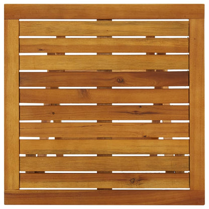 Tavolo da Bistrot 46x46x47 cm in Legno Massello di Acacia - homemem39