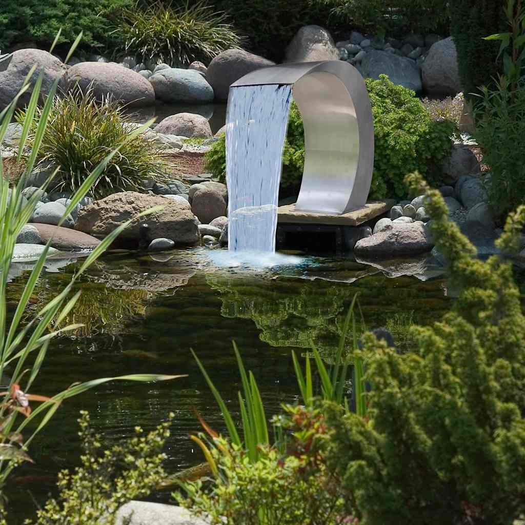 Cascata da Giardino in Acciaio Inossidabile 45x30x60 cm - homemem39