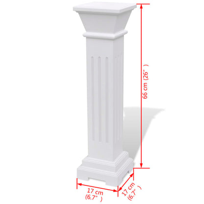 Supporto piante forma pilastro classico quadrato MDF