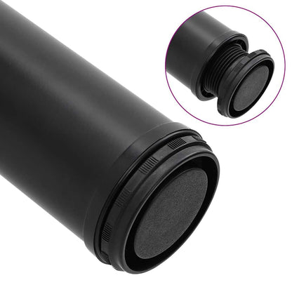 Set Gambe per Tavolo 4 pz Nere Regolabili in Altezza 710 mm