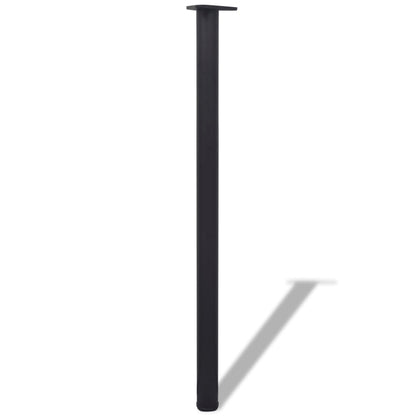 Tischbeine 4 Stück verstellbar Schwarz 1100 mm
