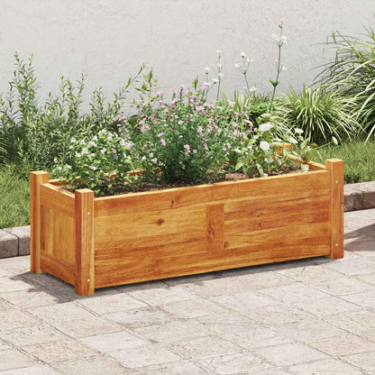 Letto Rialzato da Giardino in Legno di Acacia 76x27,6x25 cm - homemem39