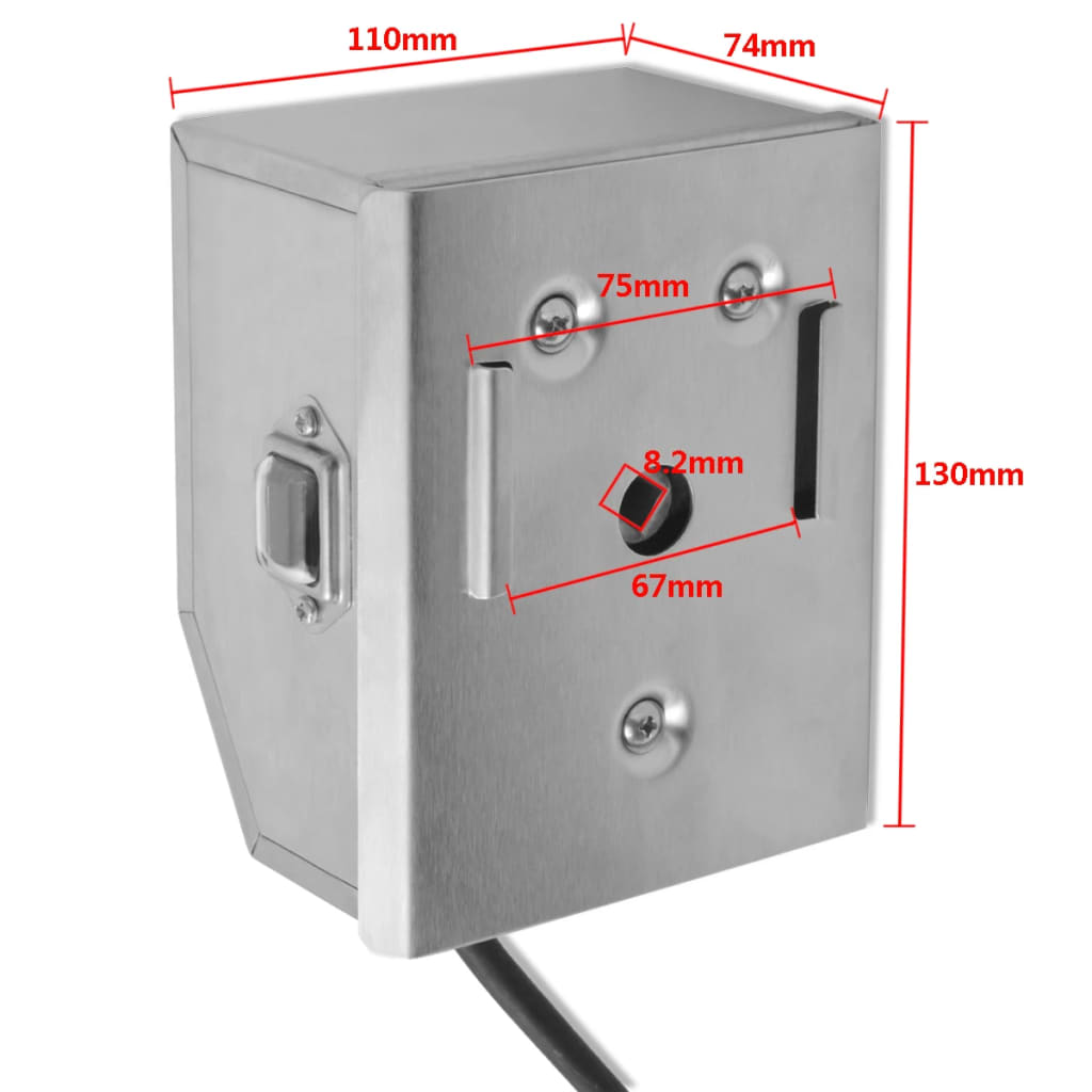 Spiedo professionale con motore in acciaio 1200 mm - homemem39