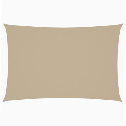 Parasole a Vela Oxford Rettangolare 2x4 m Beige - homemem39