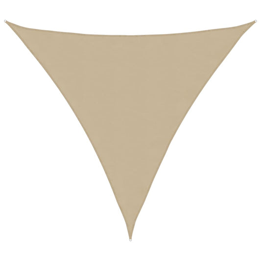 Parasole a Vela Oxford Triangolare 3,6x3,6x3,6 m Beige - homemem39