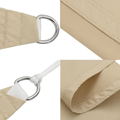 Parasole a Vela Oxford Triangolare 3,6x3,6x3,6 m Beige - homemem39