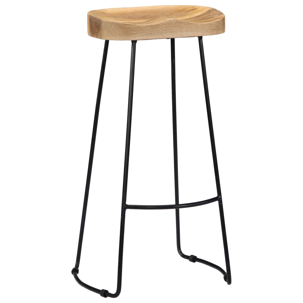 Gavin Bar Stools 2 pcs in Solid Mango Wood