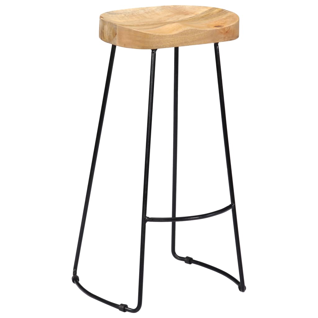 Gavin Bar Stools 2 pcs in Solid Mango Wood