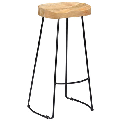 Gavin Bar Stools 2 pcs in Solid Mango Wood