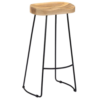 Gavin Bar Stools 2 pcs in Solid Mango Wood