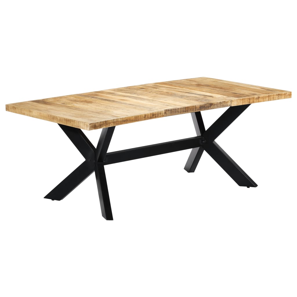 Tavolo da Pranzo 200x100x75 cm in Legno Massello di Mango - homemem39