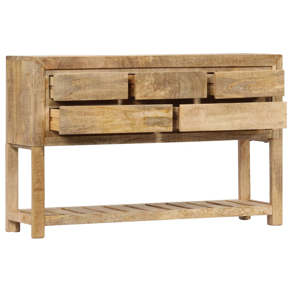 Credenza 120x30x75 cm Legno Massello di Mango - homemem39