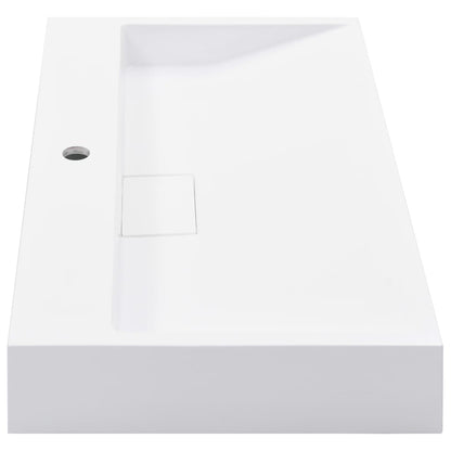 Lavandino 80x46x11 cm Blocco in Marmo/Minerale Bianco - homemem39