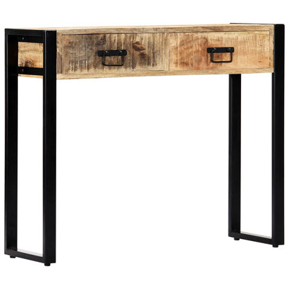 Tavolo Consolle 90x30x75 cm in Legno Massello di Mango - homemem39