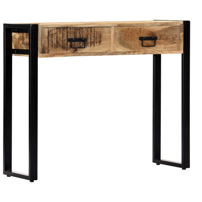 Tavolo Consolle 90x30x75 cm in Legno Massello di Mango - homemem39