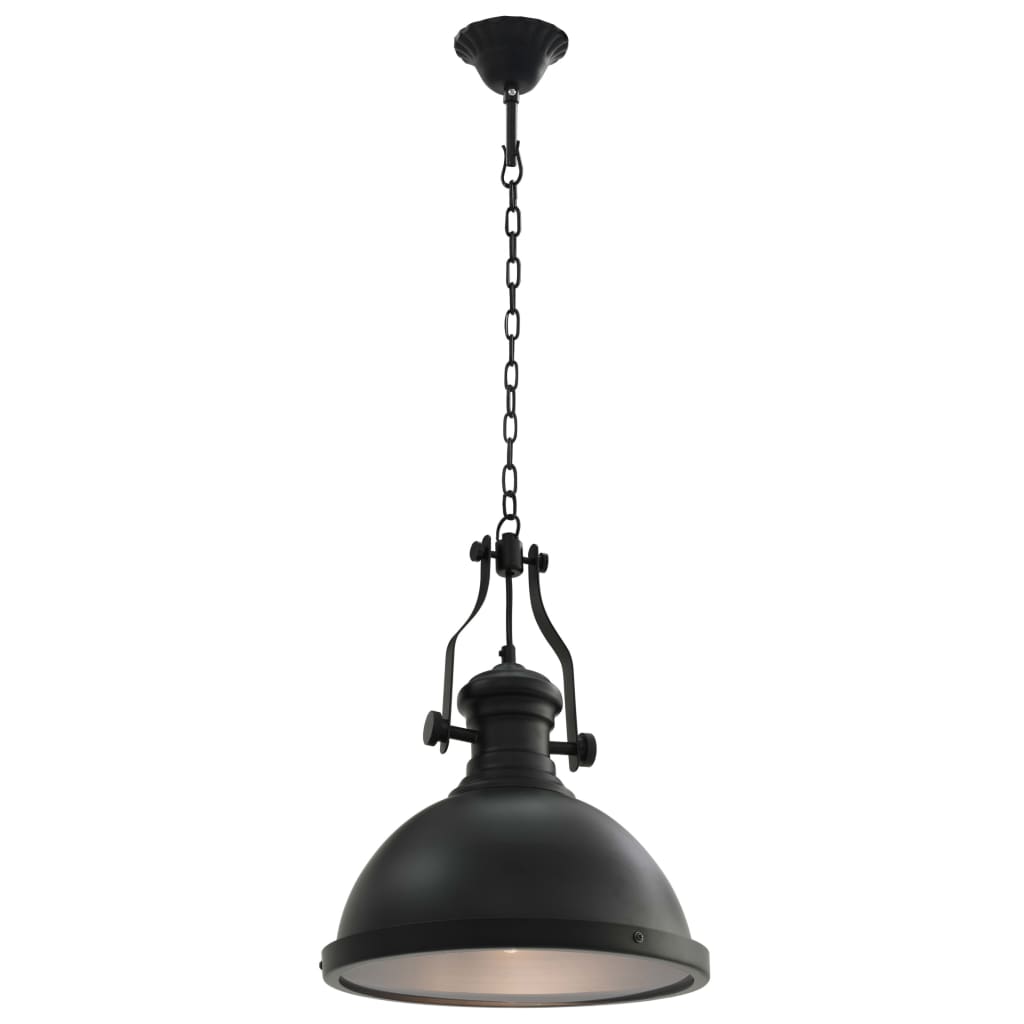 Lampada da Soffitto Nera Rotonda E27 - homemem39