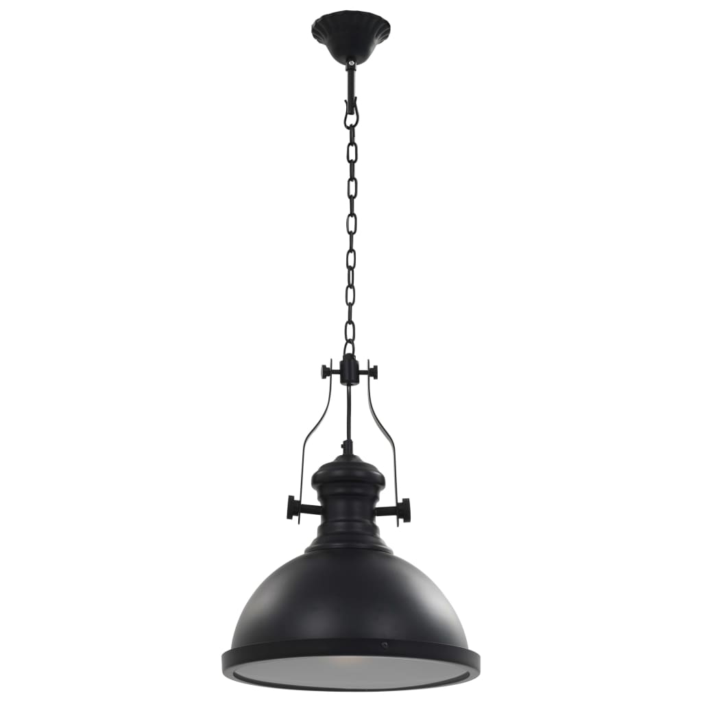 Lampada da Soffitto Nera Rotonda E27 - homemem39