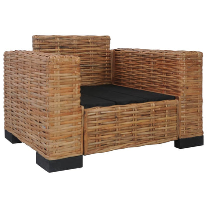 Poltrona con Cuscini in Rattan Naturale - homemem39