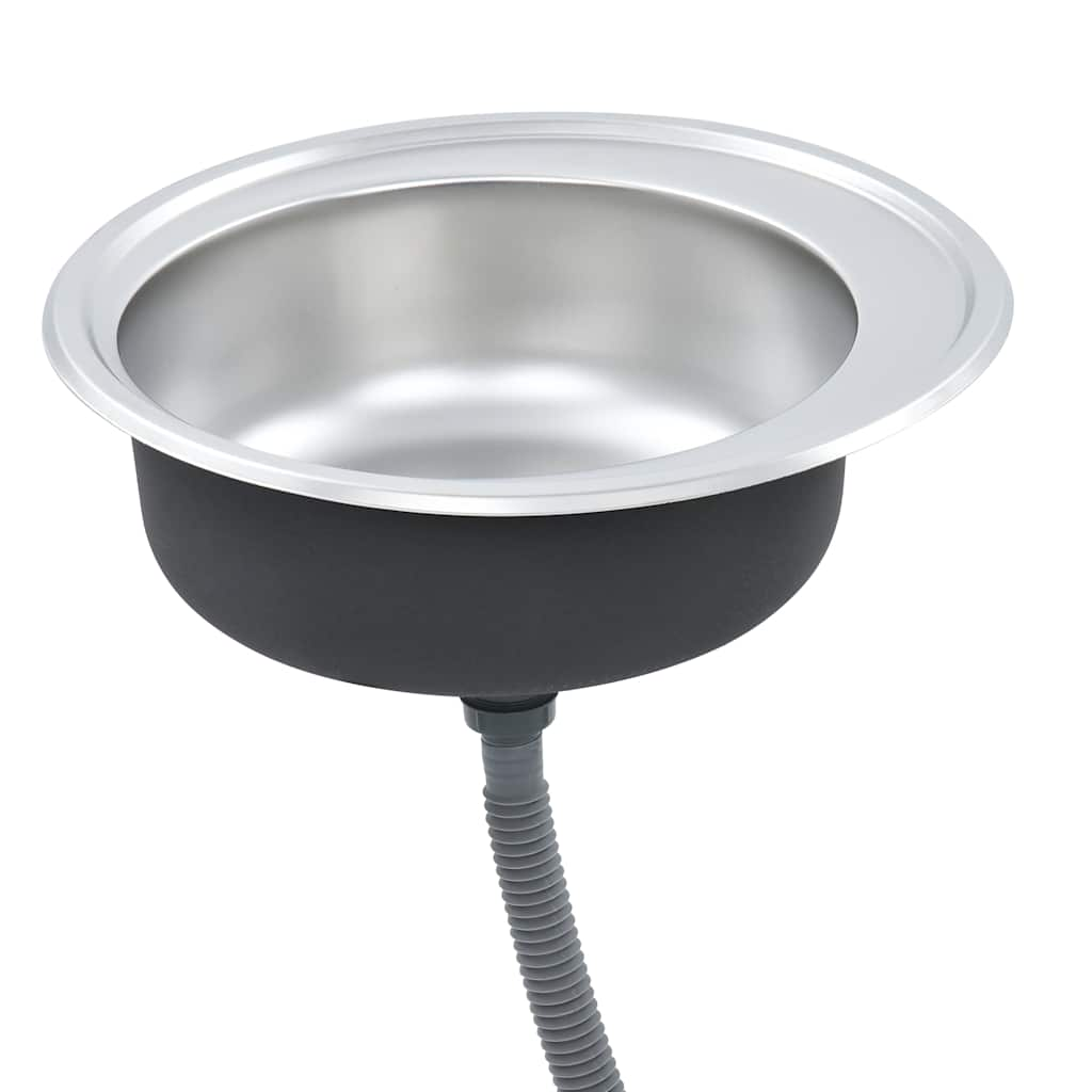 Lavello da Cucina con Filtro e Sifone in Acciaio Inox - homemem39