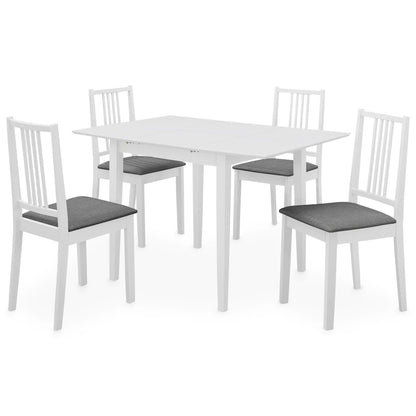 Set per Sala da Pranzo 5 pz in MDF Bianco - homemem39