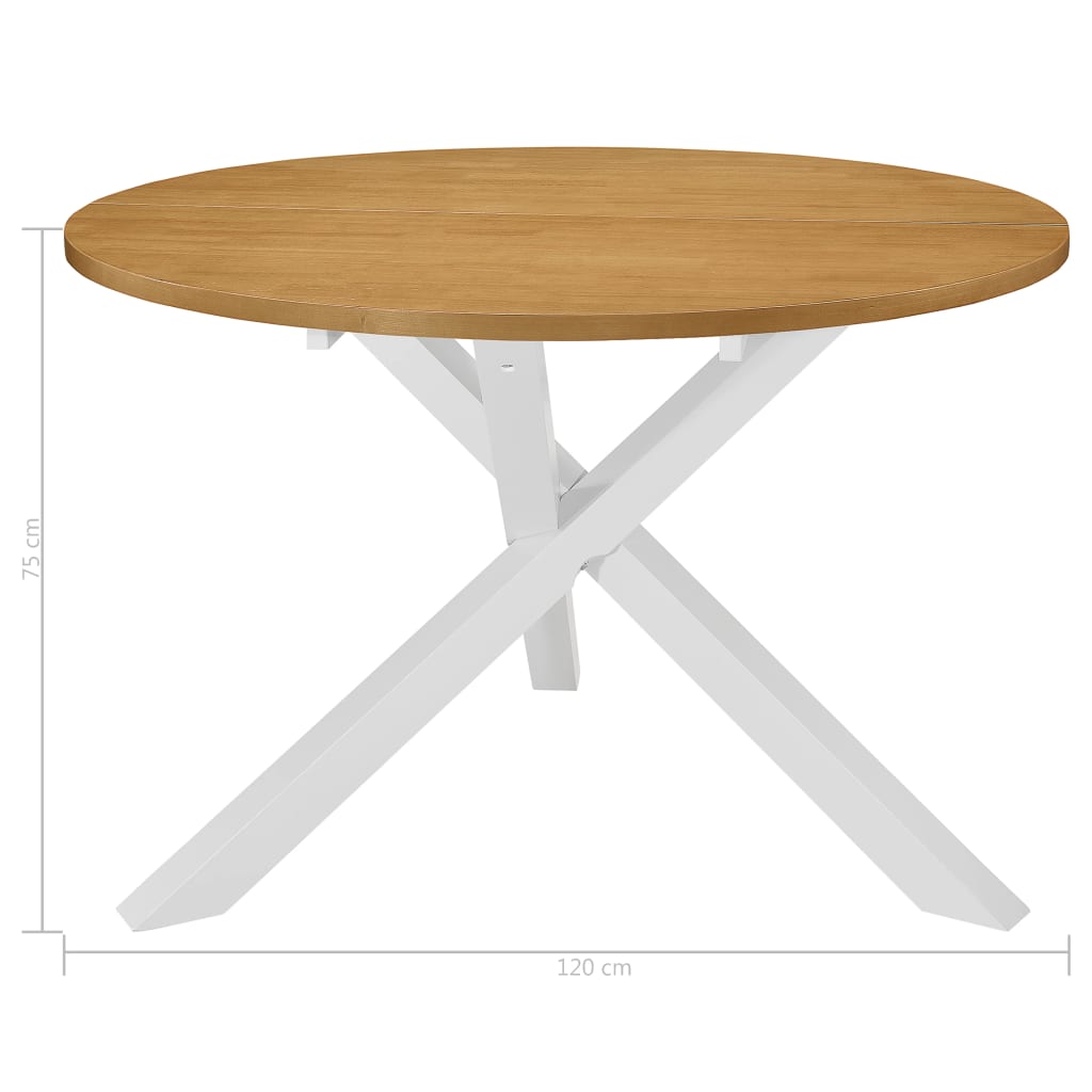 Set per Sala da Pranzo 5 pz in MDF Bianco - homemem39