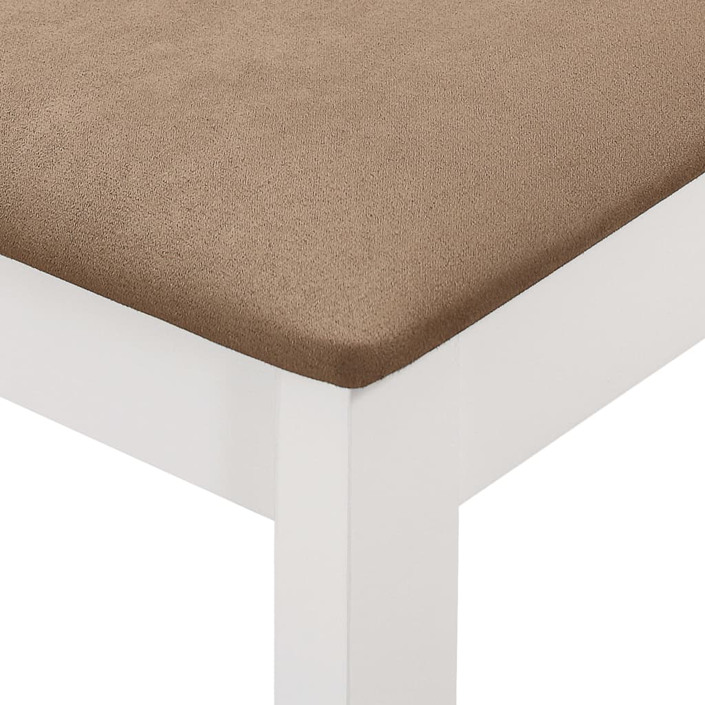 Set per Sala da Pranzo 5 pz in MDF Bianco - homemem39