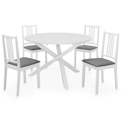 Set per Sala da Pranzo 5 pz in MDF Bianco - homemem39