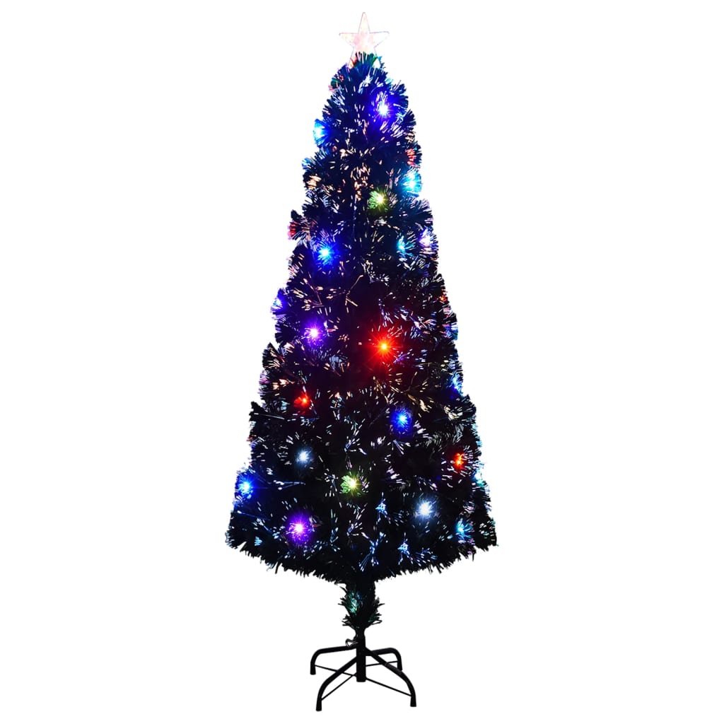 Albero di Natale Preilluminato con Supporto 240 cm Fibra Ottica - homemem39