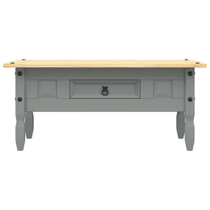 Tavolino Caffé Pino Messicano Corona Range Grigio 100x55x44 cm - homemem39