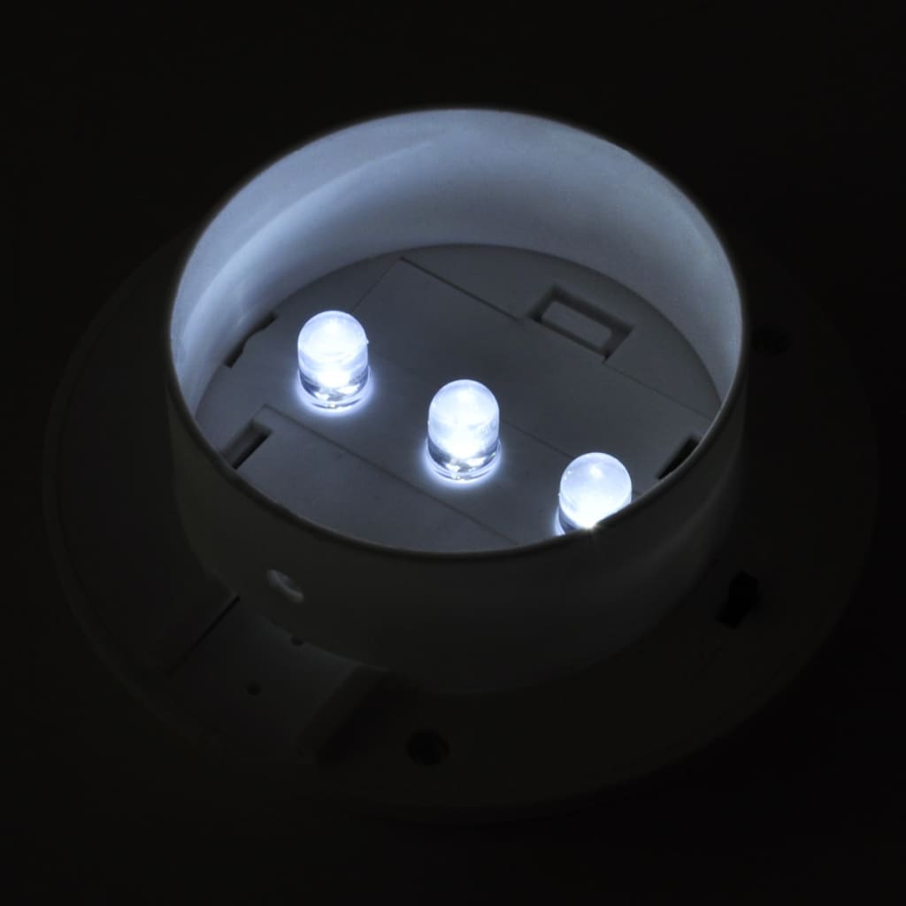 Lampade Solari da Esterno per Recinzioni 12 pz LED Bianco - homemem39