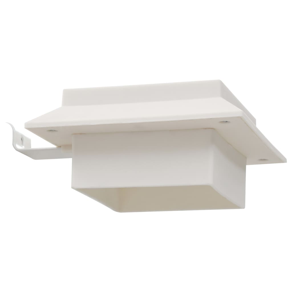 Lampade Solari da Esterno 12 pz LED Quadrate 12 cm Bianche