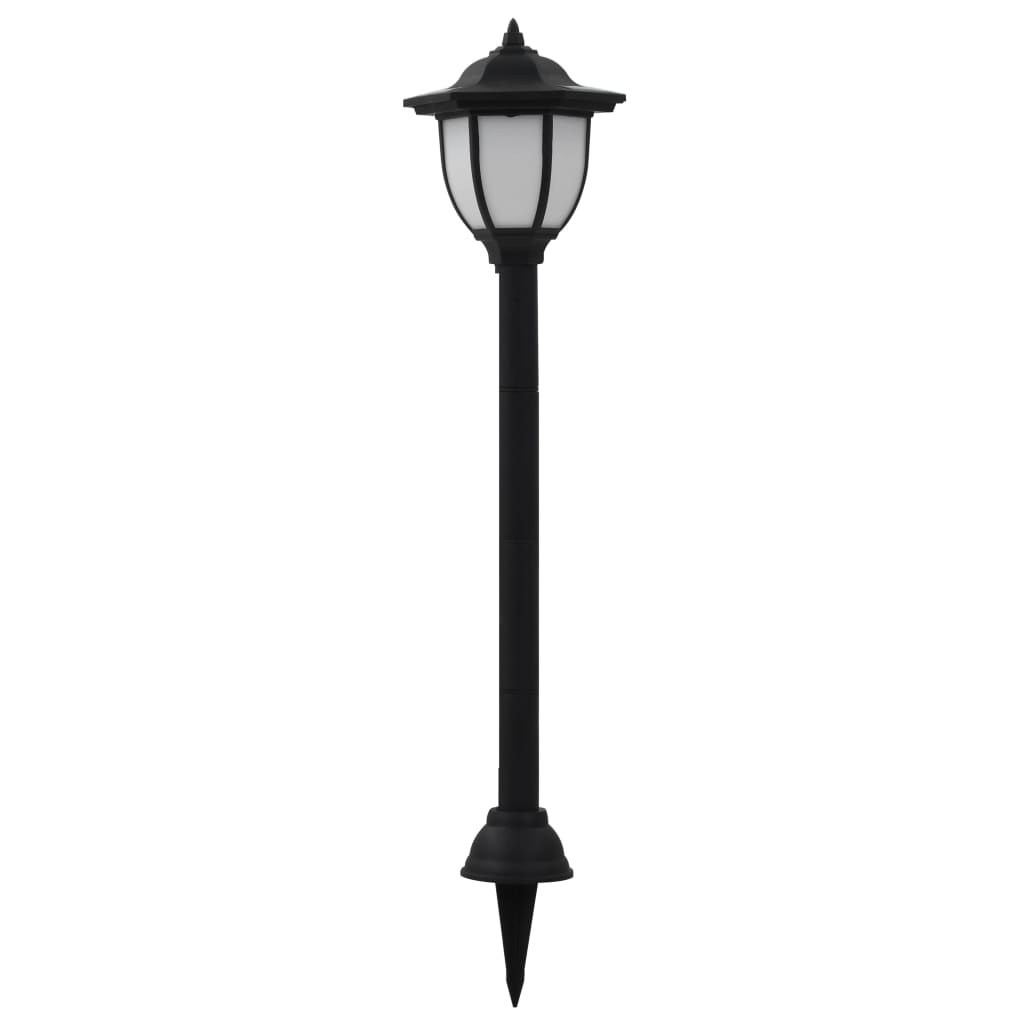 Lampade Solari da Esterno 6 pz LED Nere - homemem39