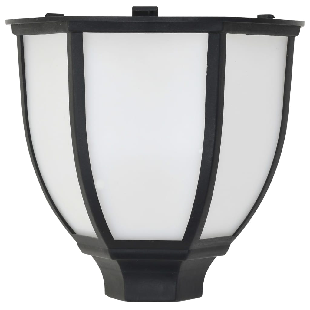 Lampade Solari da Esterno 6 pz LED Nere - homemem39