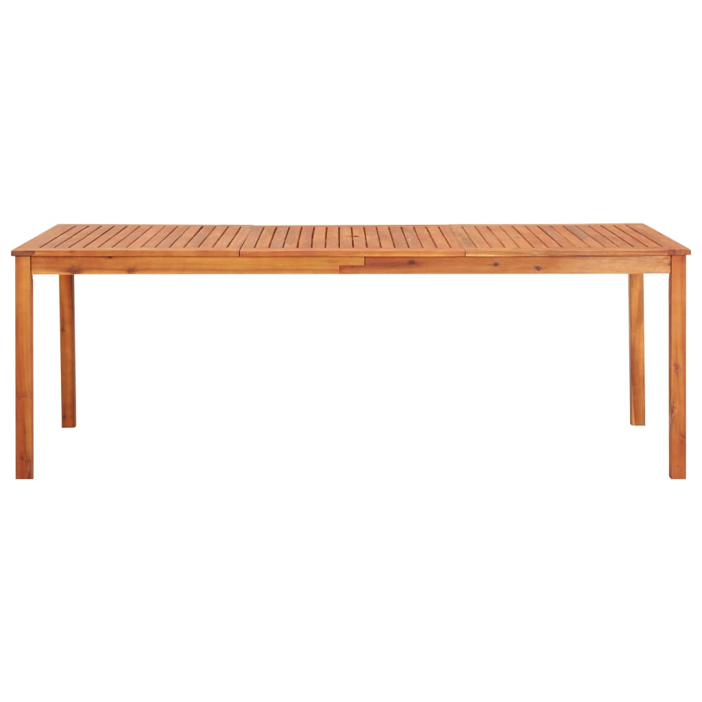 Tavolo da Giardino 215x90x74 cm in Legno Massello di Acacia - homemem39