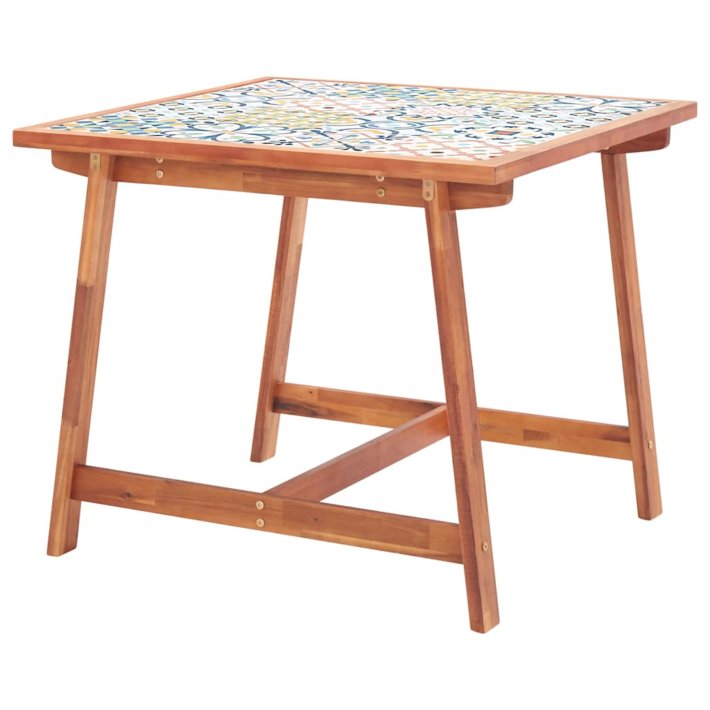 Tavolo da Pranzo da Giardino 88x88x75 cm Legno Massello Acacia - homemem39