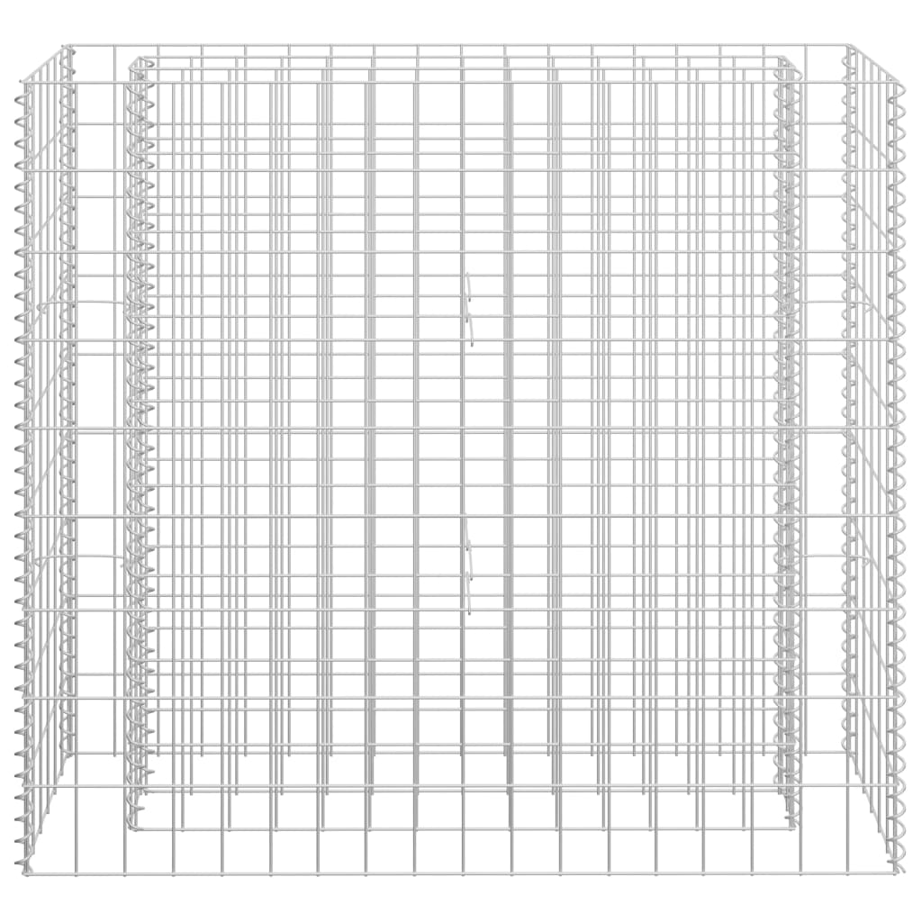 Gabbione Letto Rialzato in Acciaio Zincato 90x30x90 cm - homemem39