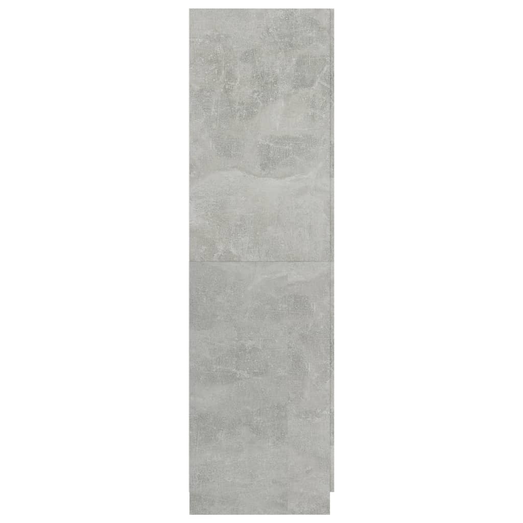 Armadio Grigio Cemento 80x52x180 cm in Legno Multistrato - homemem39