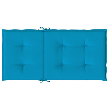 Cuscini per Sedia 2 pz Blu 100x50x3 cm in Tessuto Oxford - homemem39