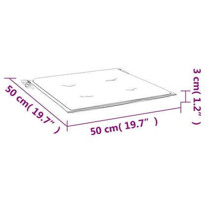 Cuscini per Sedia 2 pz Rossi 50x50x3 cm in Tessuto Oxford - homemem39