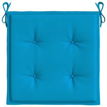 Cuscini per Sedia 2 pz Blu 50x50x3 cm in Tessuto Oxford - homemem39