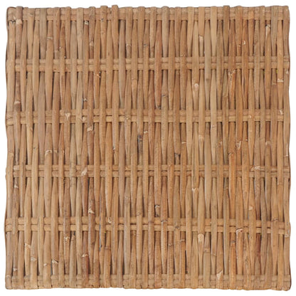 Poggiapiedi con Cuscino in Rattan Naturale - homemem39