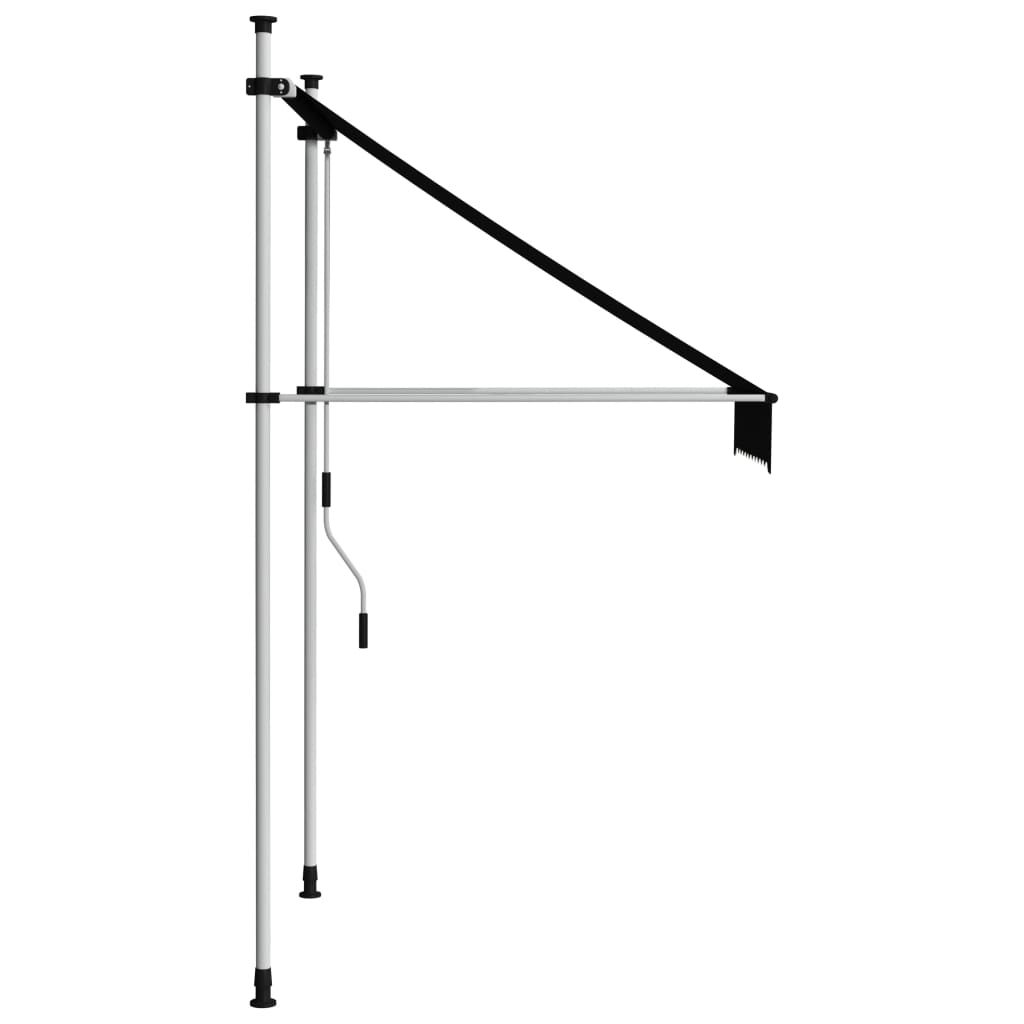 Tenda da Sole Retrattile Manuale 100 cm Antracite - homemem39