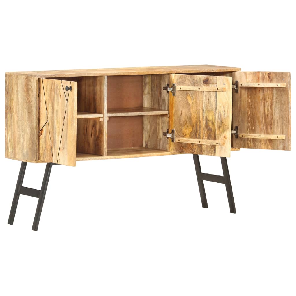 Credenza 118x30x75 cm in Legno Massello di Mango - homemem39